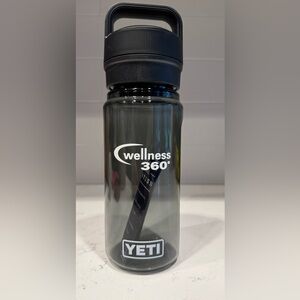 Yeti Black Smoky Clear Wellness 360 Water Bottle